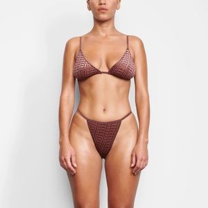 SKIMS Velvet Logo Cheeky Bottoms